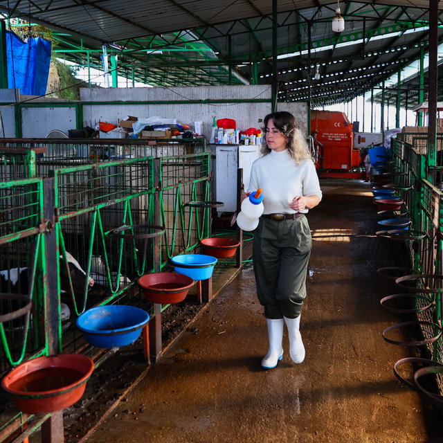 Karnındaki bebeğini salgından korumak için gittiği kırsalda yeni hayat kurd...