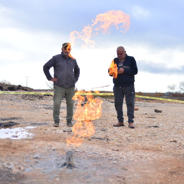Bursa'da zemin etüdü çalışmasında gaz bulundu