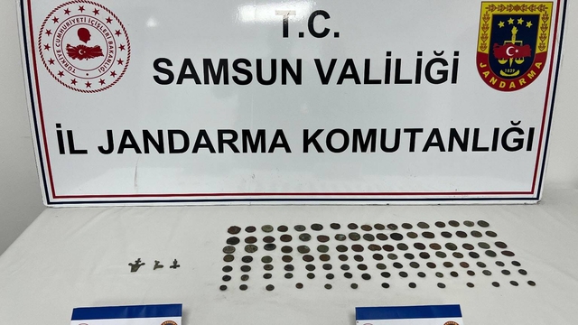 Samsun'da 113 sikke ele geçirildi