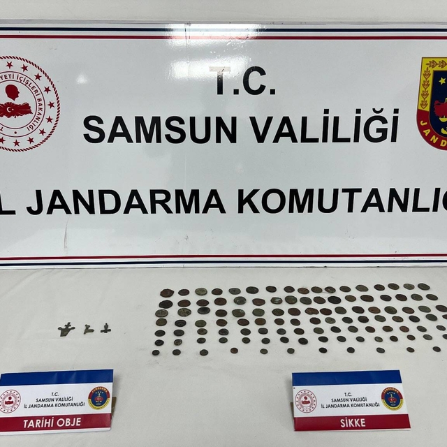 Samsun'da 113 sikke ele geçirildi