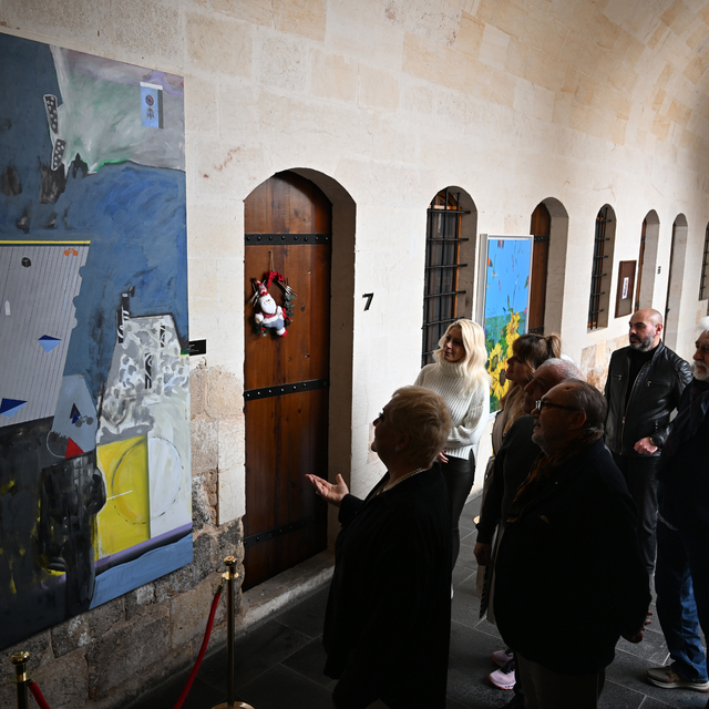 Gaziantep'in tarihi hanı sanatla "renklendi"