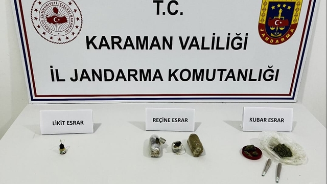 Karaman'da kahve kavanozlarına gizlenmiş uyuşturucu ele geçirildi