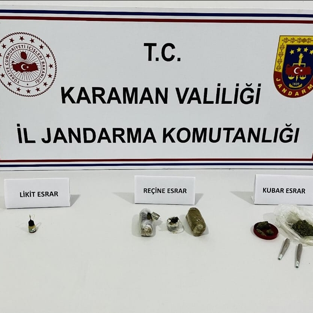 Karaman'da kahve kavanozlarına gizlenmiş uyuşturucu ele geçirildi