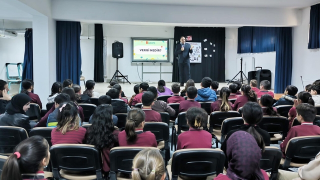 Sorgun'da öğrencilere vergi bilinci eğitimi verildi