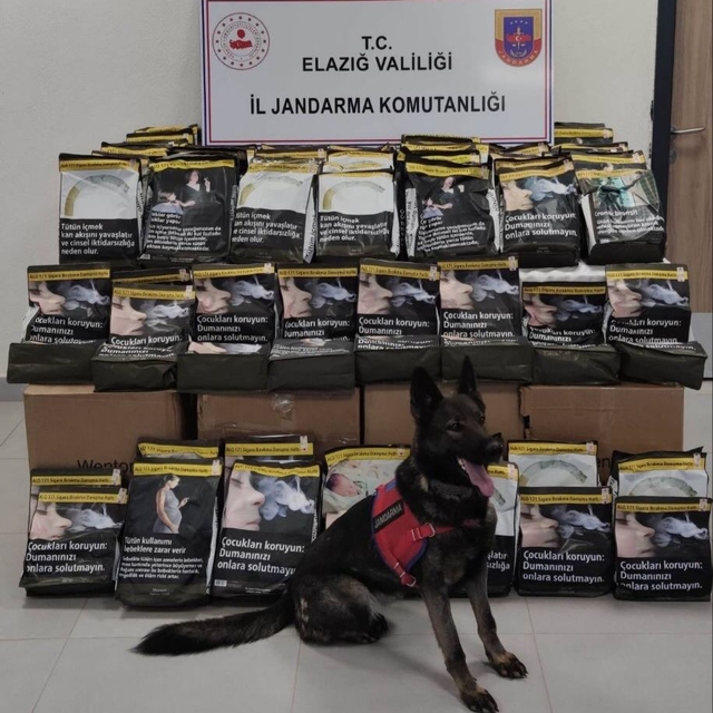 Elazığ'da 85 kilogram kaçak tütün ele geçirildi