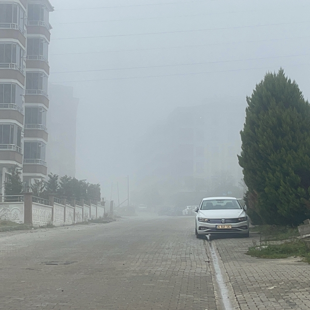 Tekirdağ'da sis etkili oldu