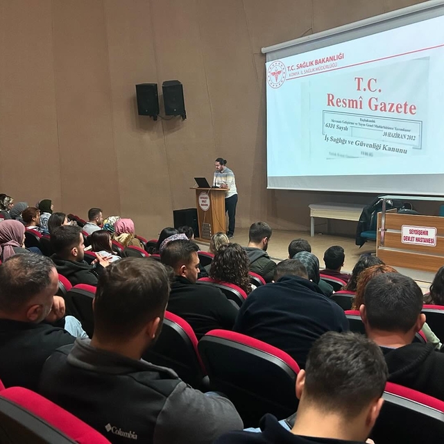 Seydişehir'de sağlıkçılara iş sağlığı ve güvenliği eğitimi verildi