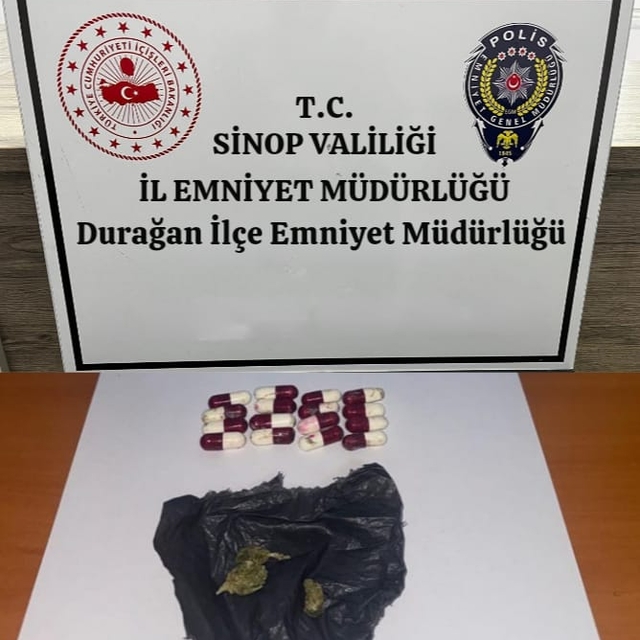 Durağan'da uyuşturucu operasyonunda 1 zanlı yakalandı