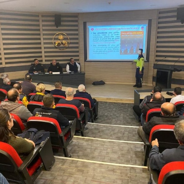 Kırka Eti Maden İşletmesinin sürücülerine trafik eğitimi verildi