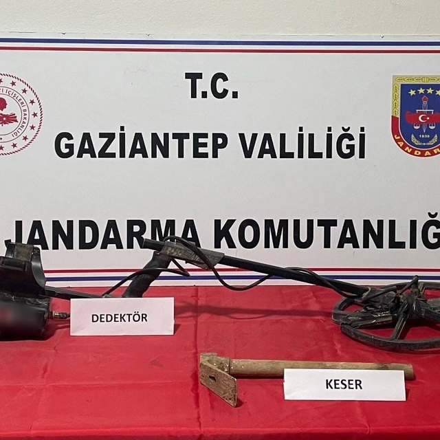 Gaziantep'te kaçak kazı yapan zanlı yakalandı