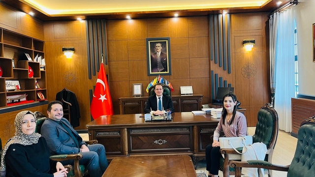 Baskil Kaymakamı Türker'i doğal gaz şirketi yetkilileri ziyaret etti