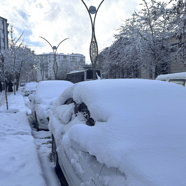 Van ve Bitlis'te 152 yerleşim yerinin yolu kardan kapandı