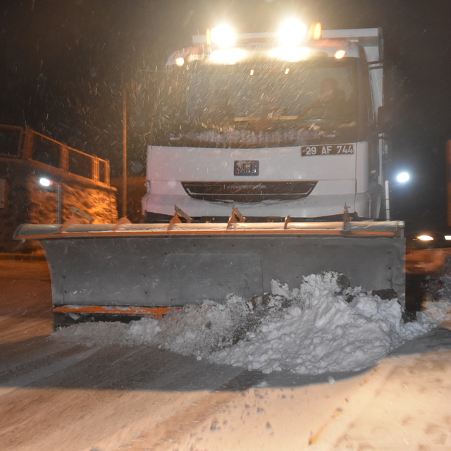 Ordu ve Gümüşhane'de kar etkili oldu