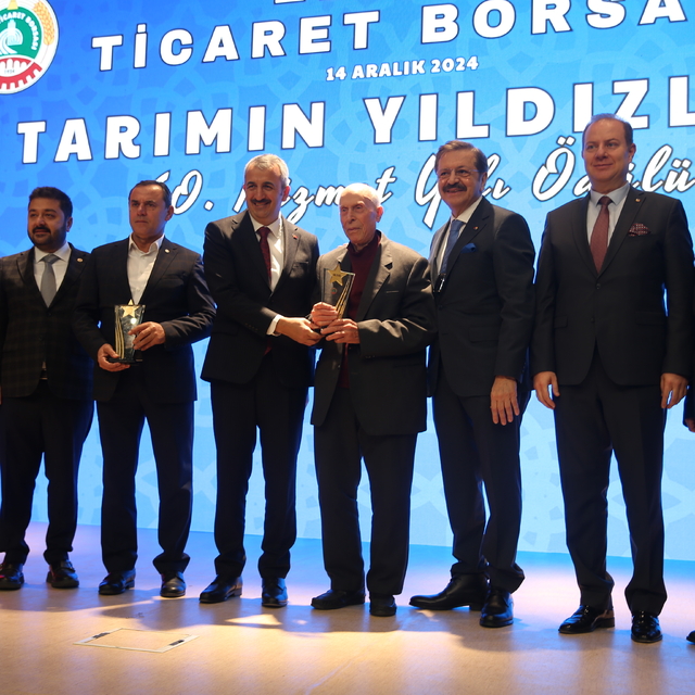 TOBB Başkanı Hisarcıklıoğlu, Edirne'de "Tarımın Yıldızları Ödülleri" progra...