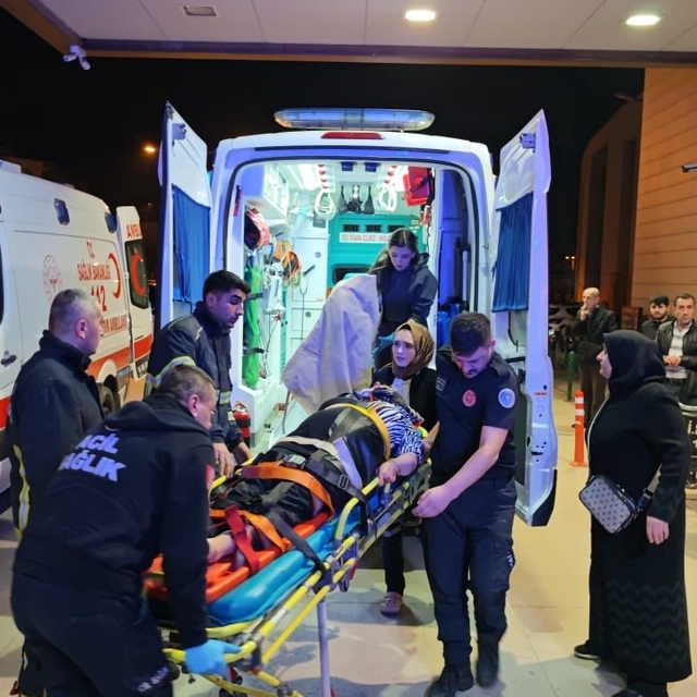 Bursa'da şarampole devrilen otomobildeki 3 kişi yaralandı