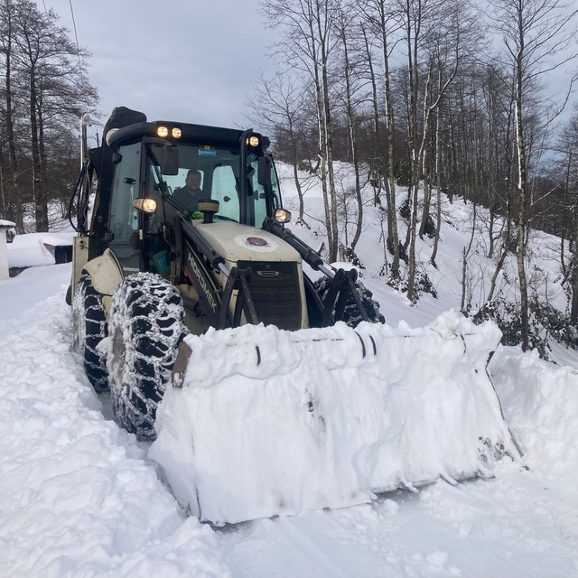 Doğu Karadeniz'de 330 yerleşim yerinin yolu kardan kapandı