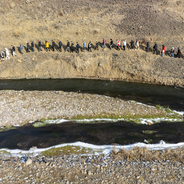 Kars'ta "Kültür Yolu Doğa Yürüyüşü" düzenlendi
