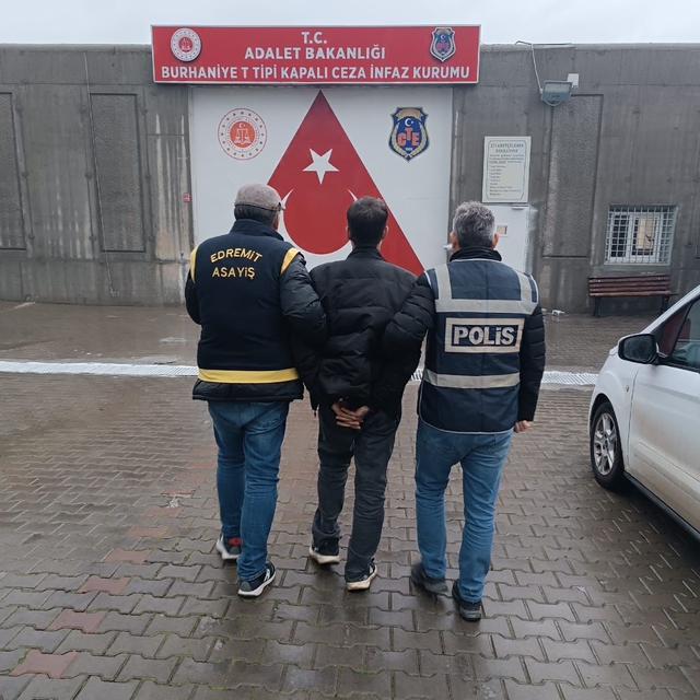 Edremit'te aranan firari hükümlü yakalandı