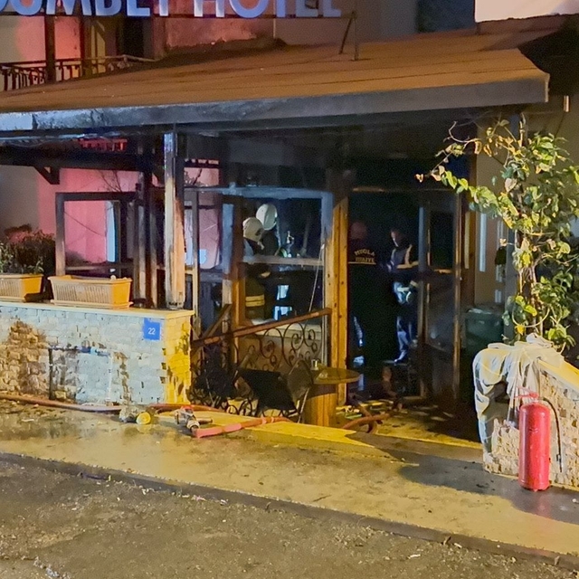 Bodrum'da otelde çıkan yangın söndürüldü