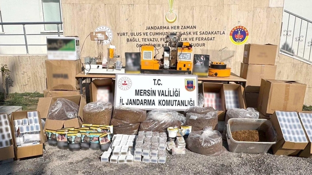 Mersin'de 73 bin 500 makaron ele geçirildi
