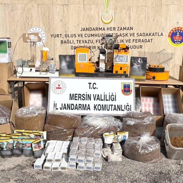 Mersin'de 73 bin 500 makaron ele geçirildi