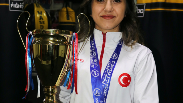 Avrupa şampiyonu milli kick boksçu Asuman Çığlıoğlu, hedef büyüttü: