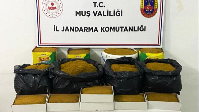 Muş'ta 55 kilogram gümrük kaçağı tütün ele geçirildi