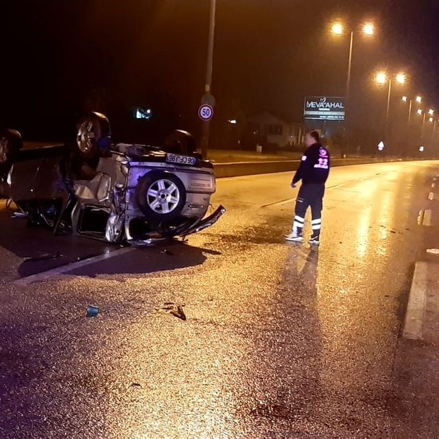 Ankara'da devrilen cipteki 1 kişi öldü, 1 kişi yaralandı