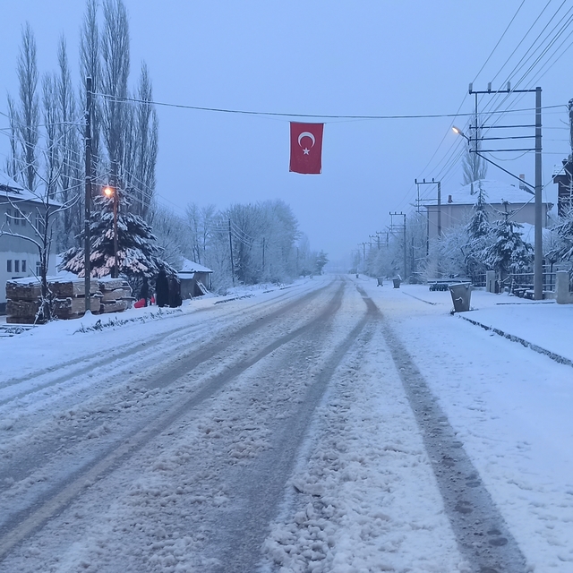 Tokat'ın ilçelerinde kar yağışı etkili oldu