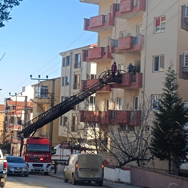 Keşan'da evde çıkan yangın söndürüldü