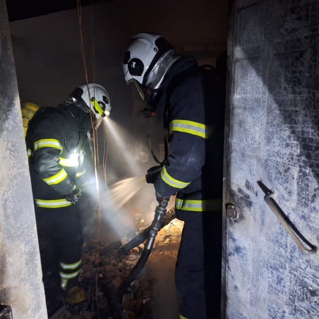 Tokat'ta yangın çıkan yayla evinde hasar oluştu