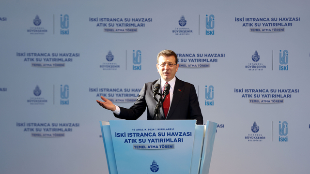 İmamoğlu Kırklareli'nde İSKİ Istranca Su Havzası Atık Su Yatırımları temel atma töreninde konuştu: