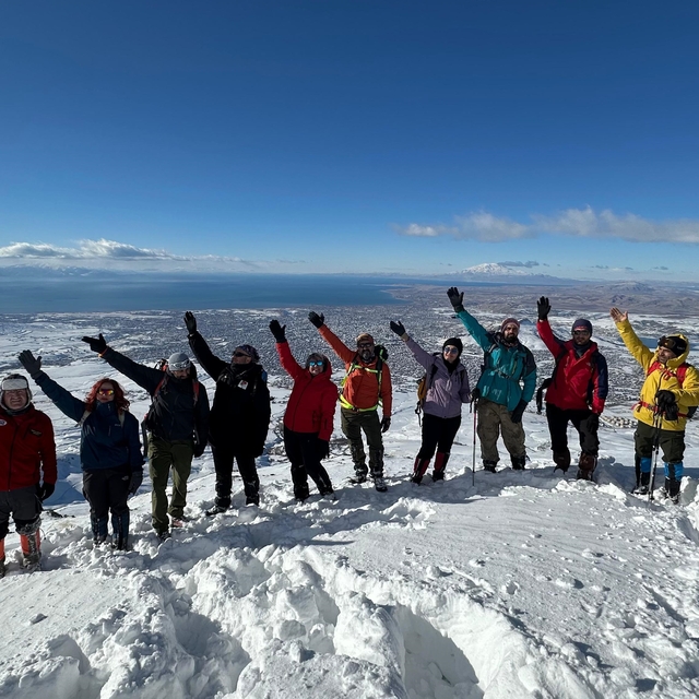 2 bin 800 rakımlı Küçük Erek Dağı'na zirve tırmanışı