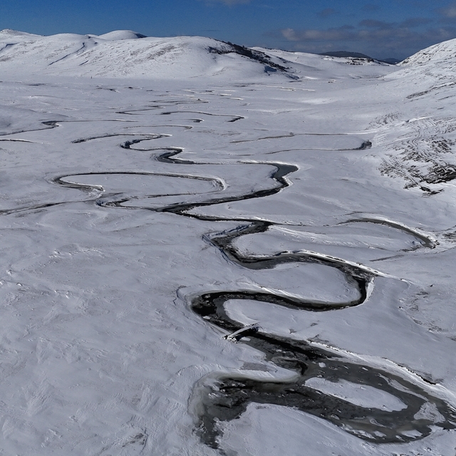 Menderesleri ile ünlü Perşembe Yaylası'nda kar güzelliği