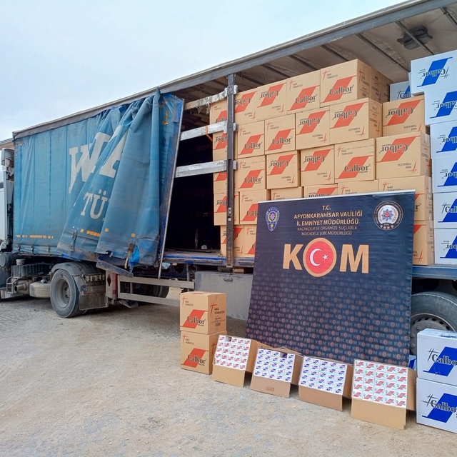 Afyonkarahisar'da 2 milyon 930 bin makaron ele geçirildi