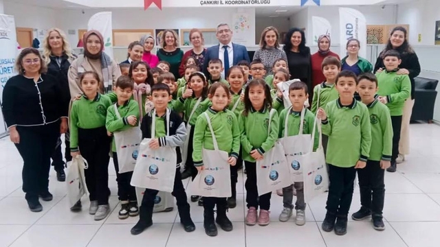 Çankırı'da ilkokul öğrencileri TKDK İl Koordinatörlüğünü ziyaret etti