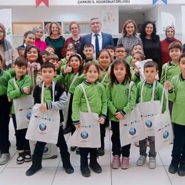 Çankırı'da ilkokul öğrencileri TKDK İl Koordinatörlüğünü ziyaret etti