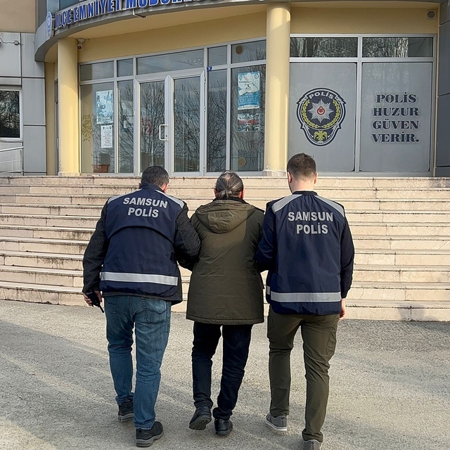 Samsun'da 17 yıl 10 ay hapis cezası bulunan firari yakalandı