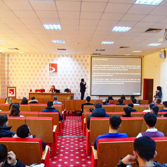 BŞEÜ'de çimento üretim süreçleriyle ilgili seminer düzenlendi