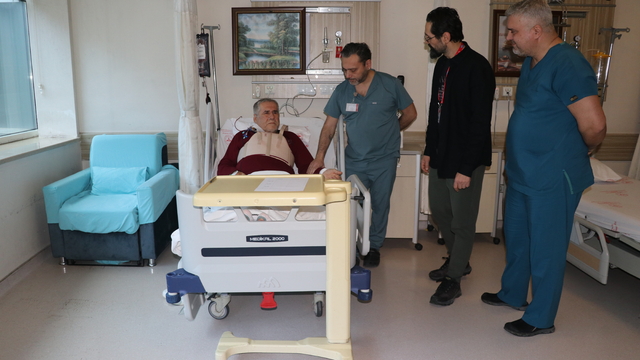 Karabük'te doğum gününde baypas ameliyatı olan 64 yaşındaki hasta sağlığına kavuştu