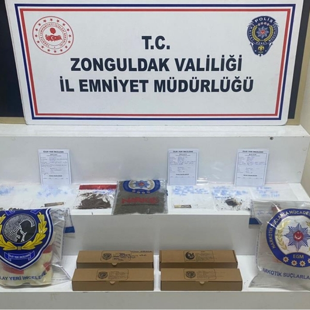 Zonguldak'ta 2 ayda düzenlenen uyuşturucu operasyonlarında 5 şüpheli tutukl...