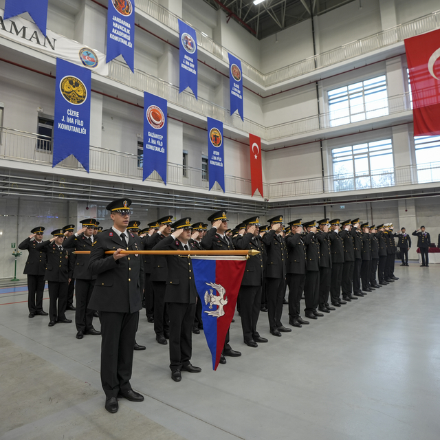 Jandarma Havacılık Akademisi Komutanlığı Temel Kurslar Mezuniyet Töreni düz...