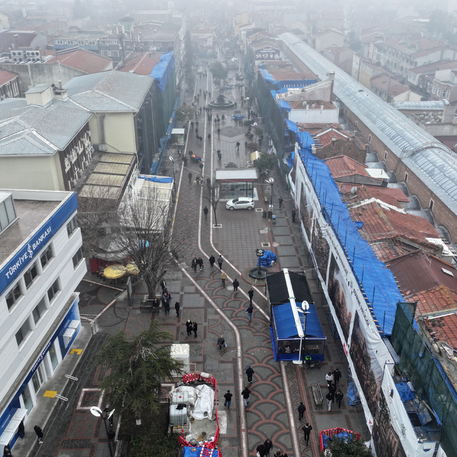 Edirne merkezindeki sokak sağlıklaştırma projesi sürüyor