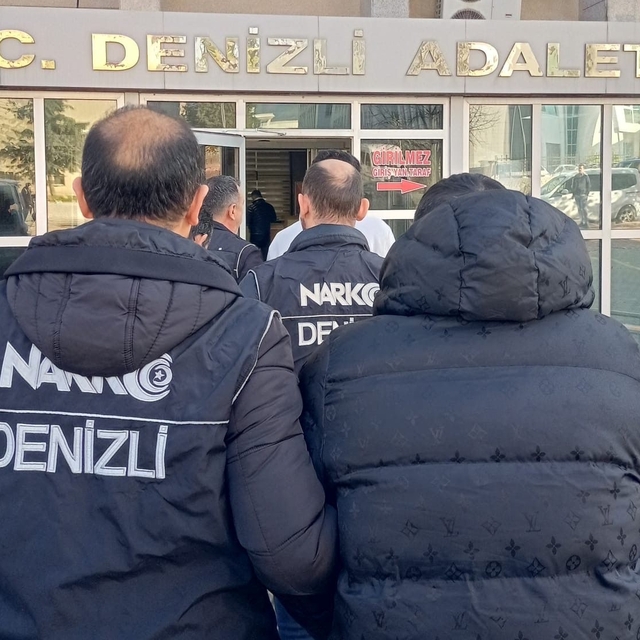 Denizli'de uyuşturucu ticareti yaptıkları öne sürülen 6 şüpheli tutuklandı