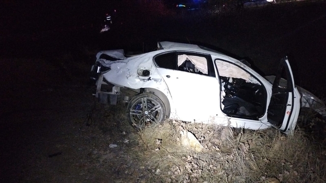 Nevşehir'de devrilen otomobildeki 1 kişi öldü, 3 kişi yaralandı