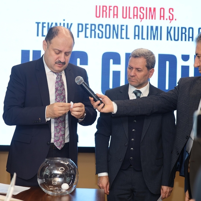 Şanlıurfa Büyükşehir Belediyesi'ne alınan 16 kişi kura ile belirlendi