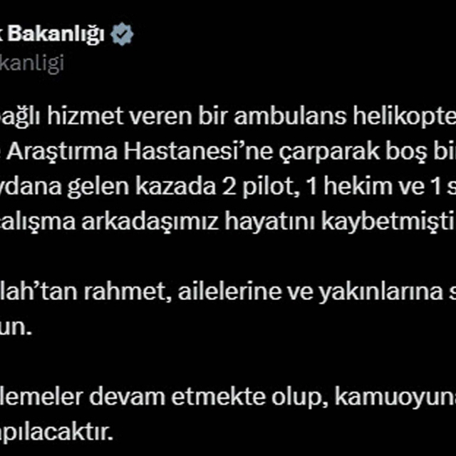 Muğla'da hastaneye çarpan helikopter düştü; 4 ölü (2)