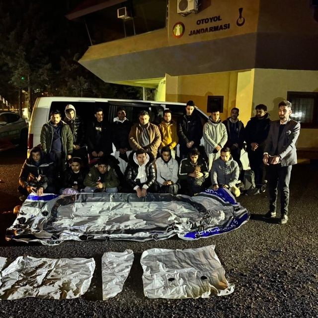 Tekirdağ'da 17 düzensiz göçmen yakalandı