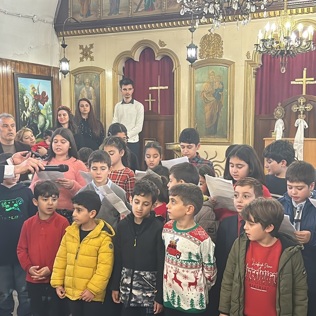 Hatay'da Ortodoks Kilisesi'nde geleneksel Noel hediyeleri dağıtıldı