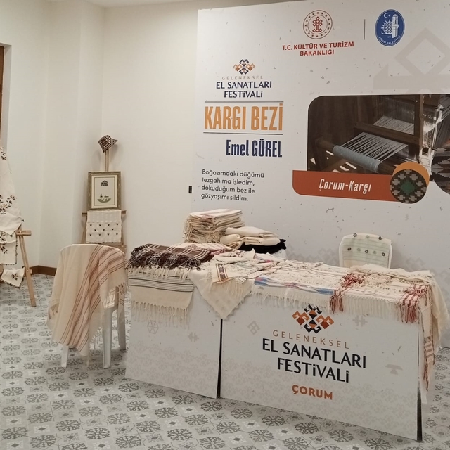 Kargı Bezi Geleneksel El Sanatları Festivalinde tanıtıldı